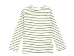 Petit Piao green shadow stribet t-shirt